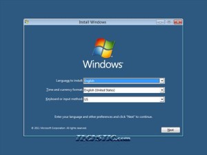 Windows 8 Installation Boot Up Screen
