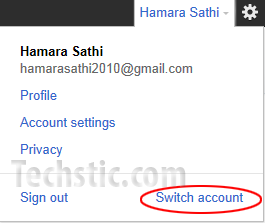 Switch Multiple Gmail Account
