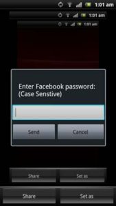 facebook password