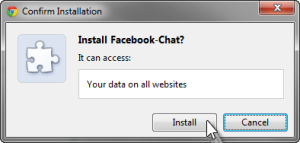 Facebook chat installed