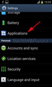 change a default app in android