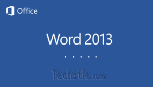 Microsoft Office Word 2013 Splash Screen
