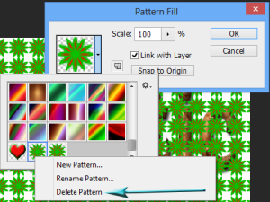 Delete Pattern in Photoshop